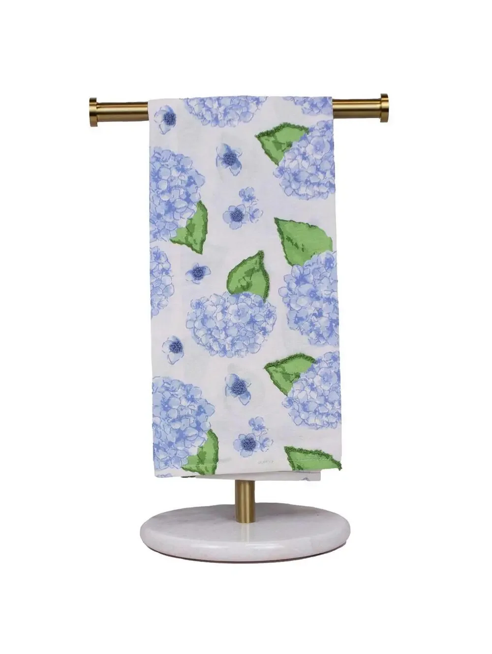 Hydrangea Hand Towel White/Blue 20x28